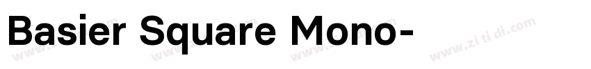 Basier Square Mono字体转换